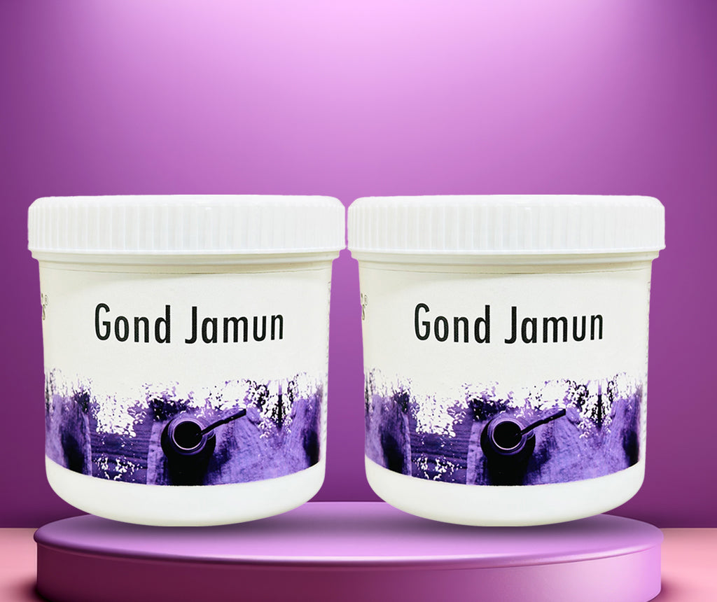 Atiya Herbs Hakim Suleman's Gond Jamun powder in a sealed pouch, showcasing its natural ingredients. - Image 7