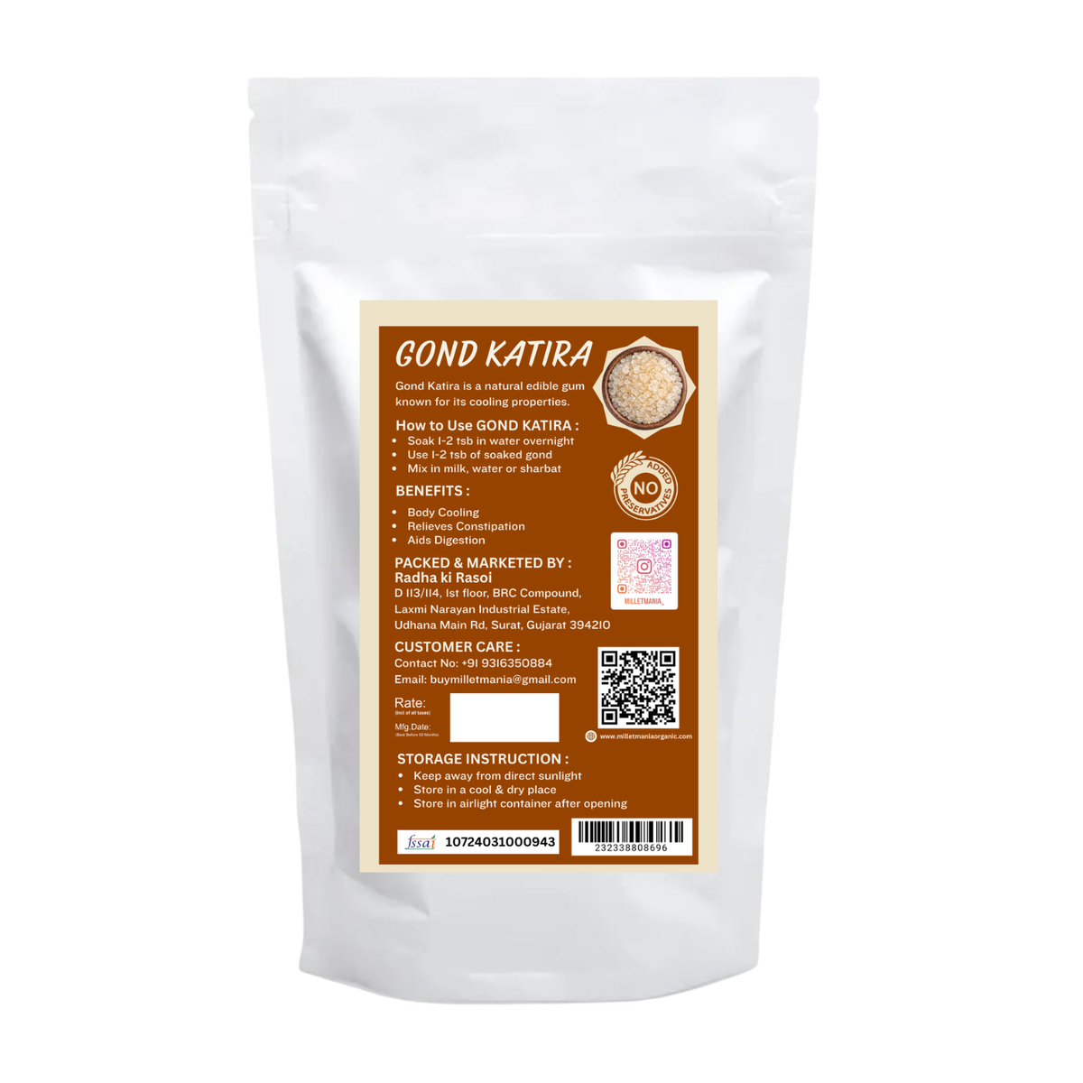 Millet Mania Natural Gond Katira