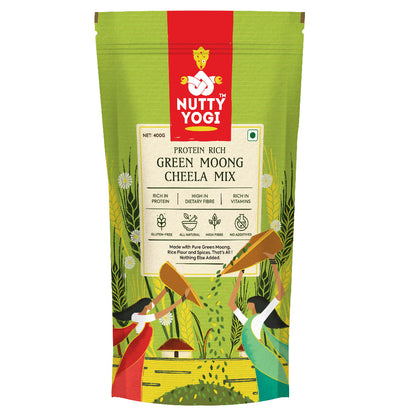 Nutty Yogi Green Moong Cheela Mix 400g