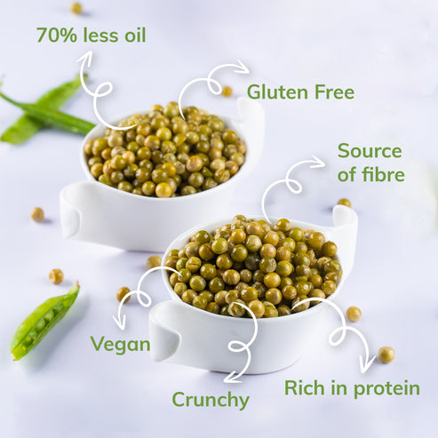 Snackible Vacuum Fried Green Peas