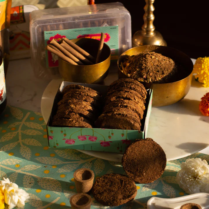 Desi Cow Dung Cakes - PUSHMYCART