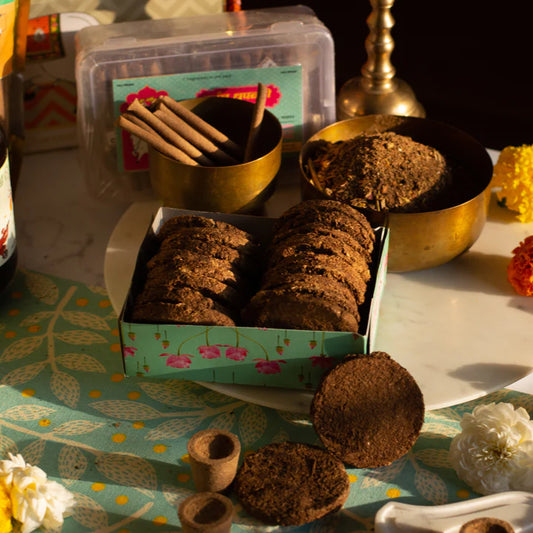 Desi Cow Dung Cakes - PUSHMYCART