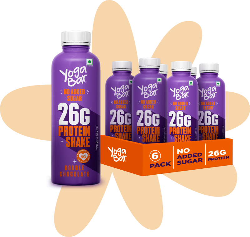 Yoga Bar 26g Protein Shake Double Chocolate 250ml/bottle