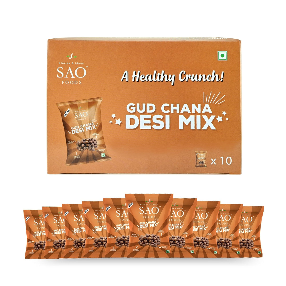 SAO Foods Gud Chana Healthy Snacks 450gm