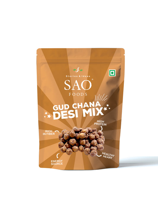SAO Foods Gud Chana Desi Mix (Pack of 4)