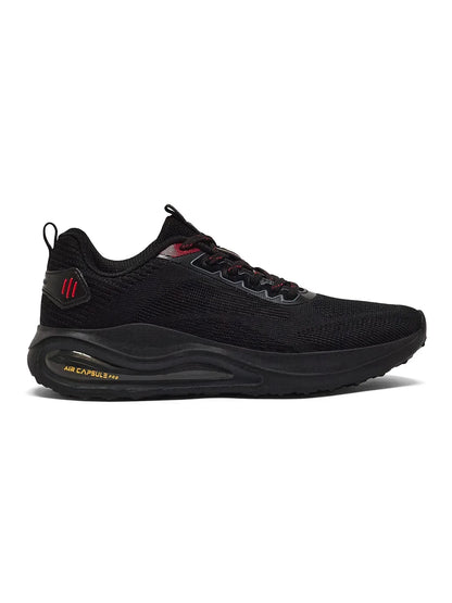 Campus HEDGE Black Mens Running Shoes