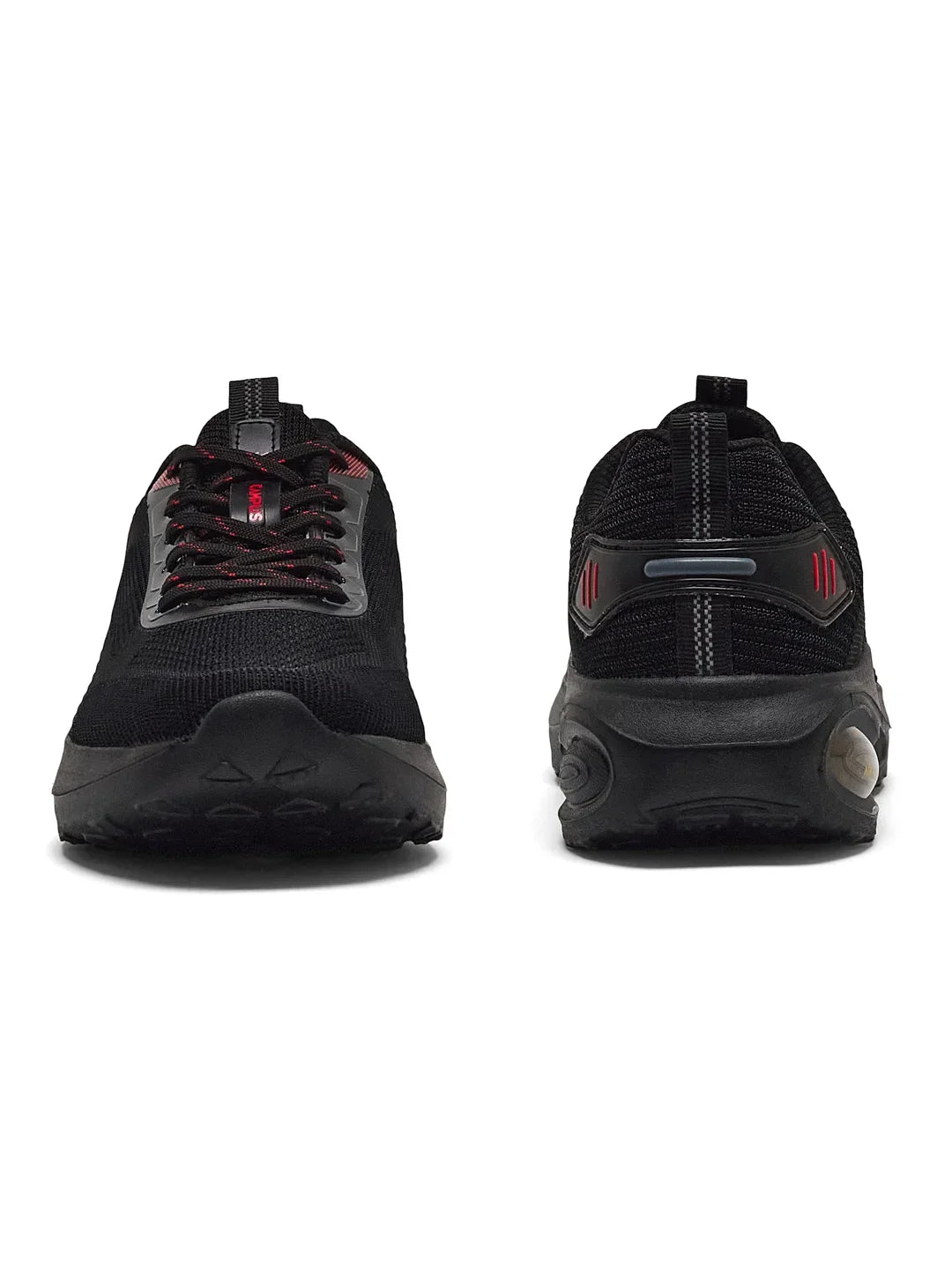 Campus HEDGE Black Mens Running Shoes