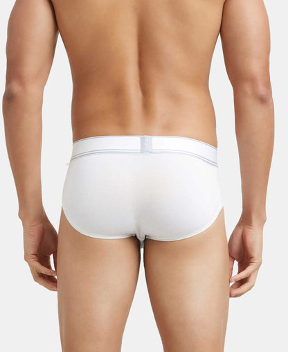 tencel micro modal elastane solid brief with stayfresh properties white hg15