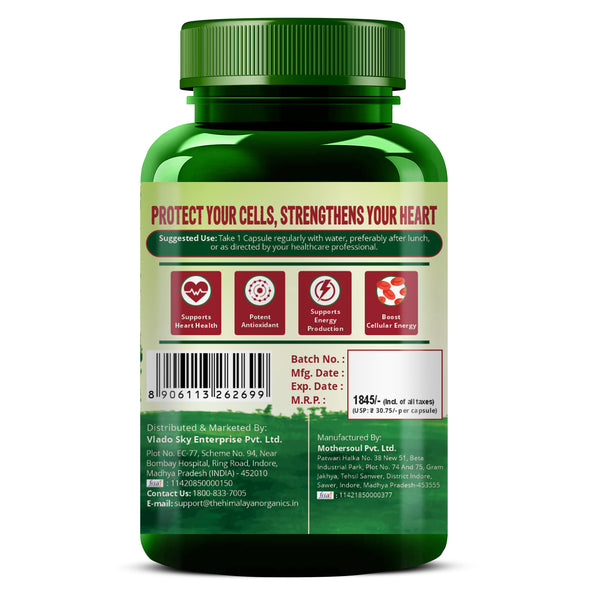 Himalayan Organics Heart Care CoQ10 Tablets
