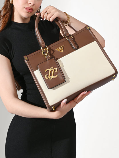 Lavie Signature Ithaca Colourblock Medium Tote Bag