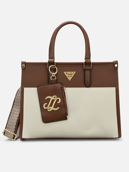 Lavie Signature Ithaca Colourblock Medium Tote Bag