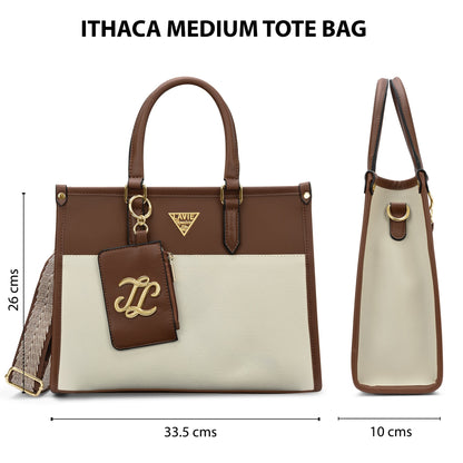 Lavie Signature Ithaca Colourblock Medium Tote Bag