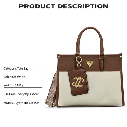Lavie Signature Ithaca Colourblock Medium Tote Bag