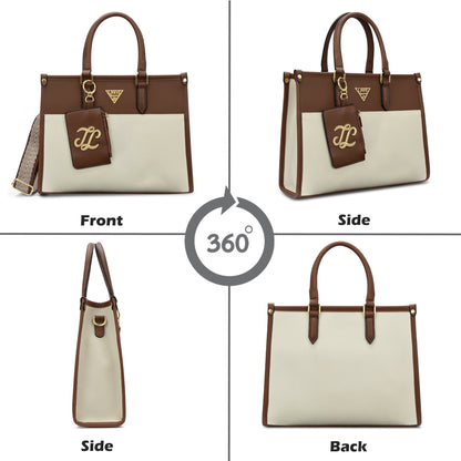 Lavie Signature Ithaca Colourblock Medium Tote Bag