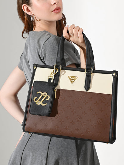 Lavie Signature Ithaca Colourblock Medium Tote Bag