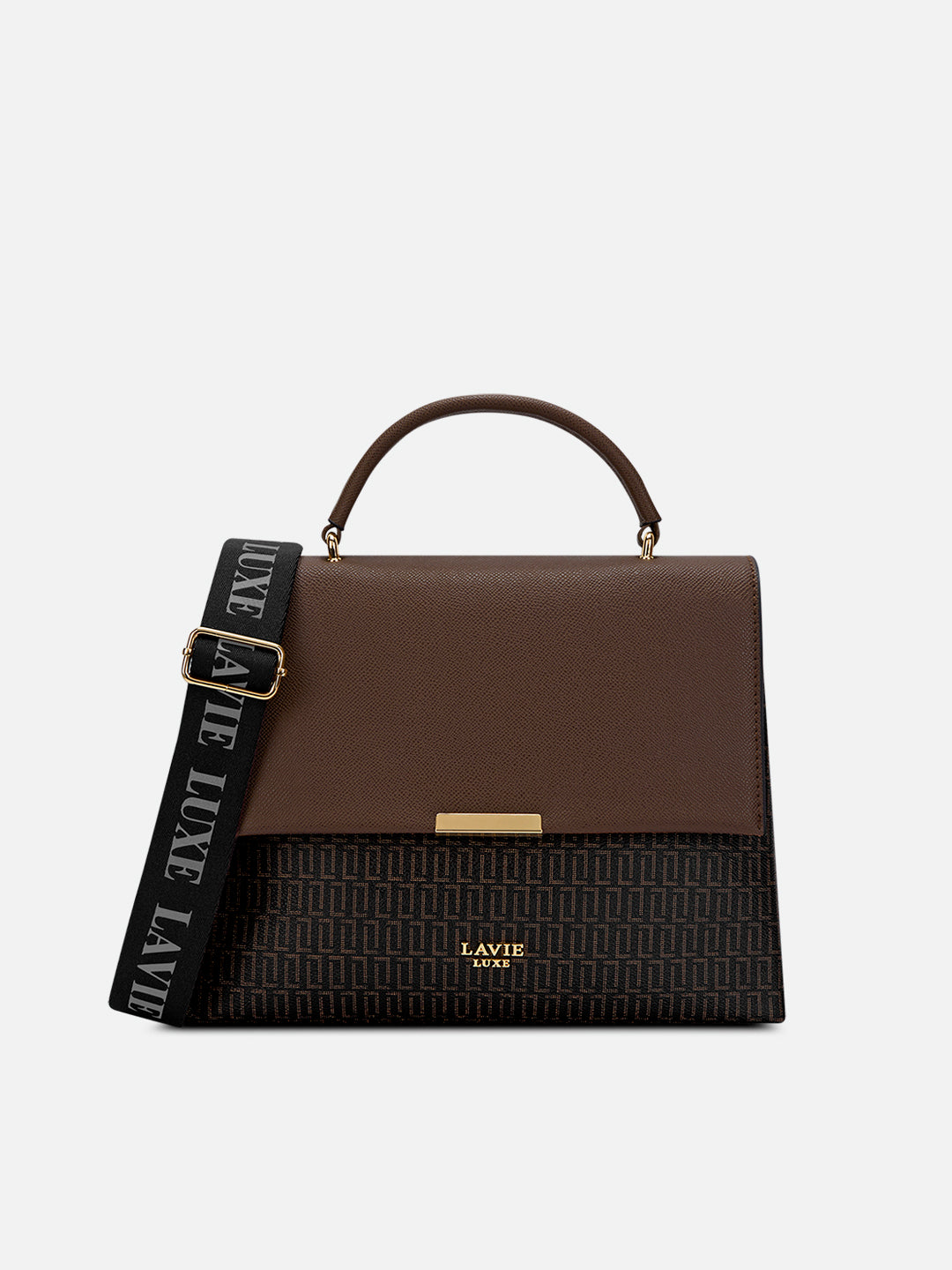 Lavie Luxe Mono Marsh Medium Handbag