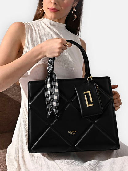 Lavie Luxe Quare Large Handbag