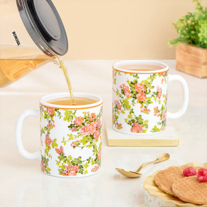 Borosil Larah Amora Mug Set