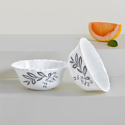 Borosil Dark Forest Veg Bowl Fluted Set