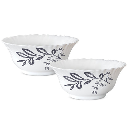 Borosil Dark Forest Veg Bowl Fluted Set