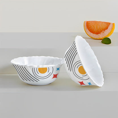 Borosil Medley Veg Bowl Fluted Set