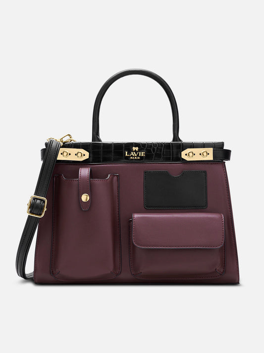Lavie Paris Colorblock Genial 3 Poches Large Satchel Bag