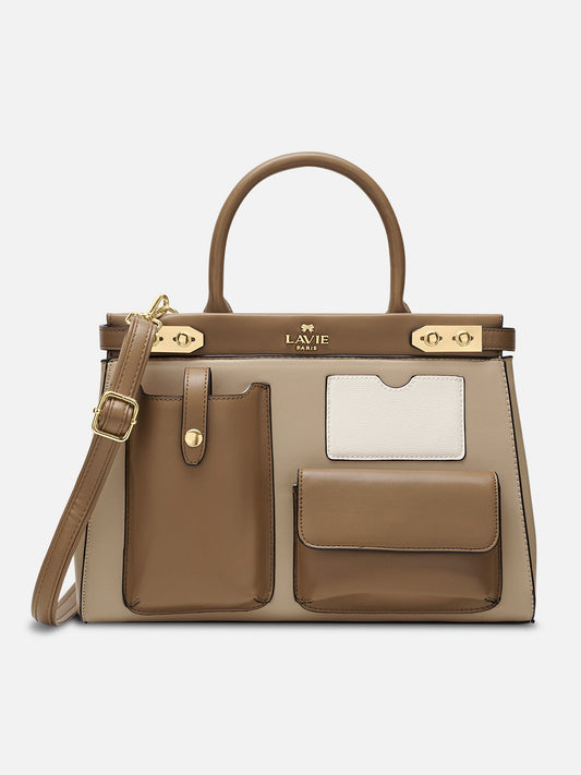Lavie Paris Colorblock Genial 3 Poches Large Satchel Bag