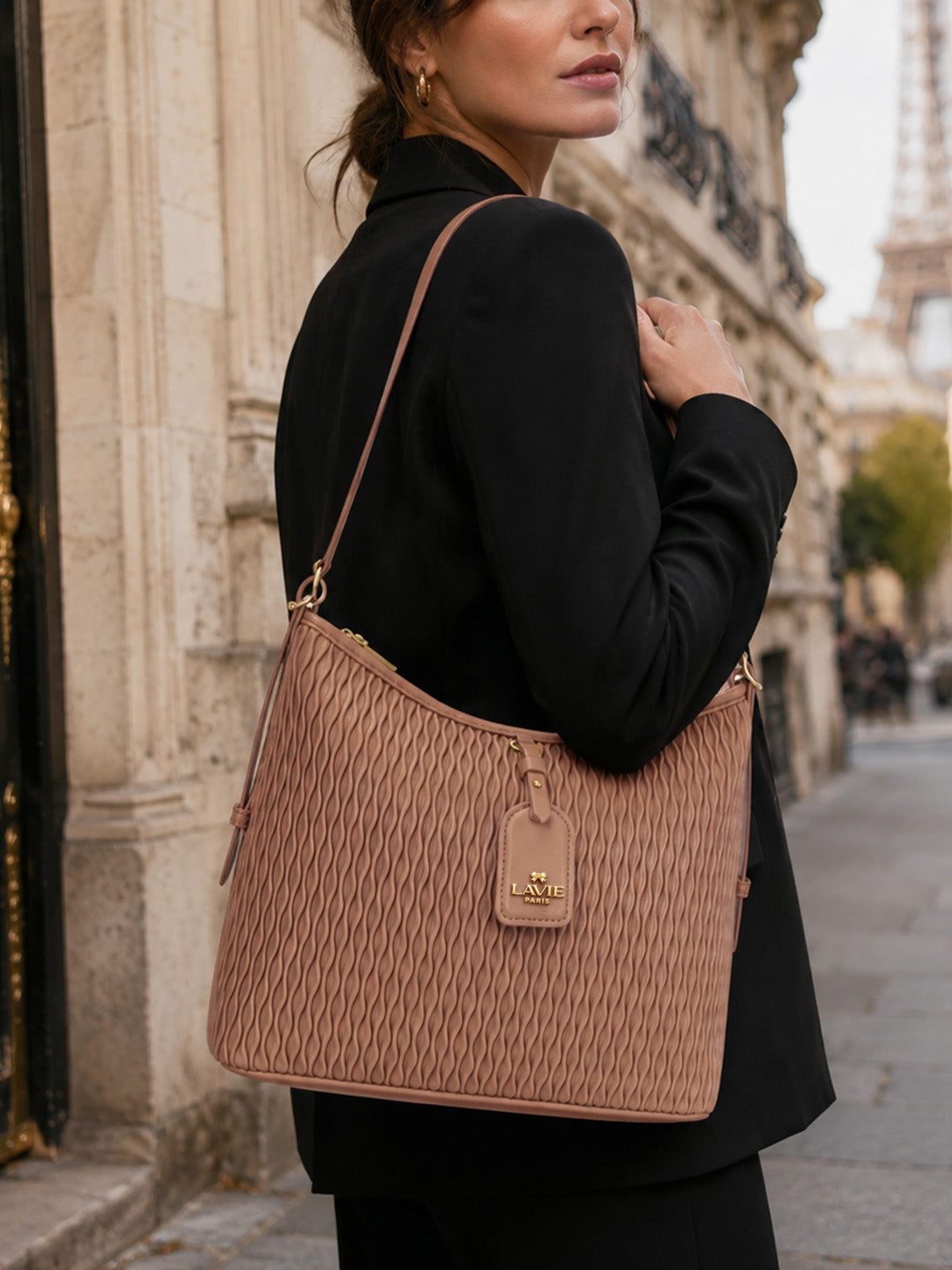 Lavie Paris Pli Elite Messenger Medium Hobo Bag