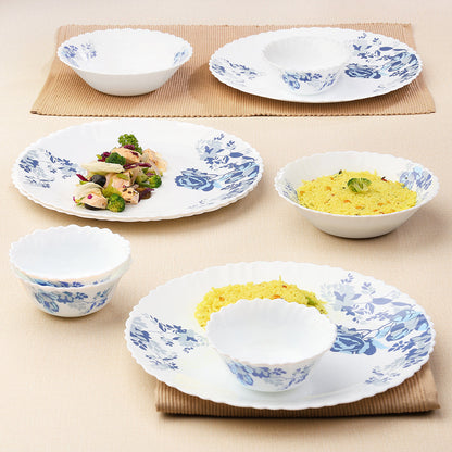 Borosil Larah Blue Cascade Dinner Set 10 Pcs Set