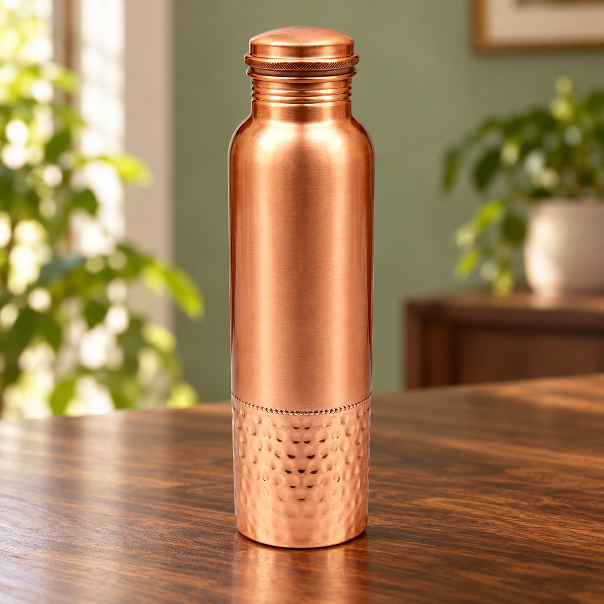Pure Copper Water Bottle (1000ml)