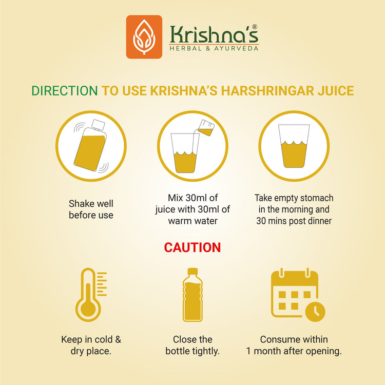 Krishna'S Herbal & Ayurveda Harshringar Leaf Juice 