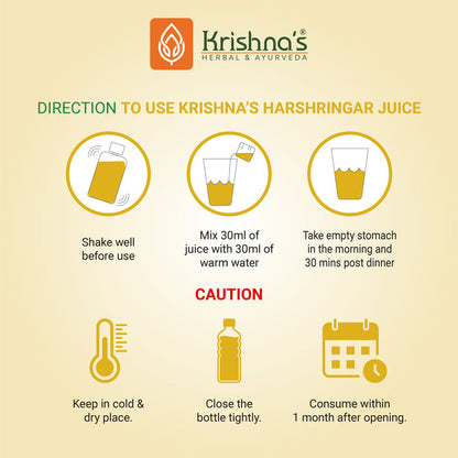 Krishna'S Herbal & Ayurveda Harshringar Leaf Juice 