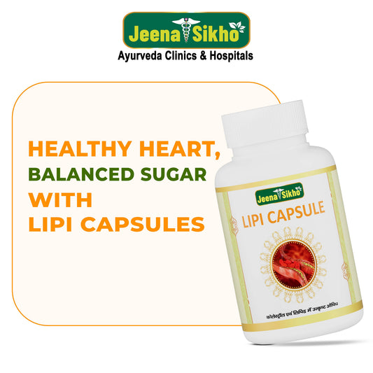 Jeena Sikho Lipi Capsules Ayurvedic Cholesterol Heart and Circulation Support