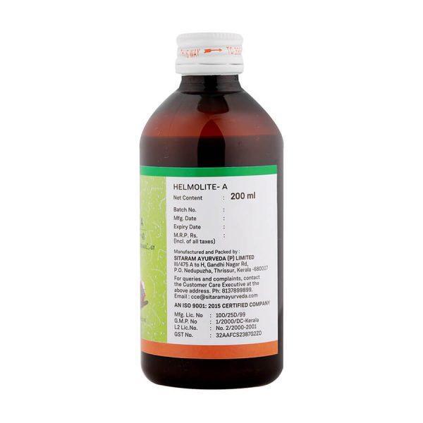 Sitaram Ayurveda Helmolite-A Syrup