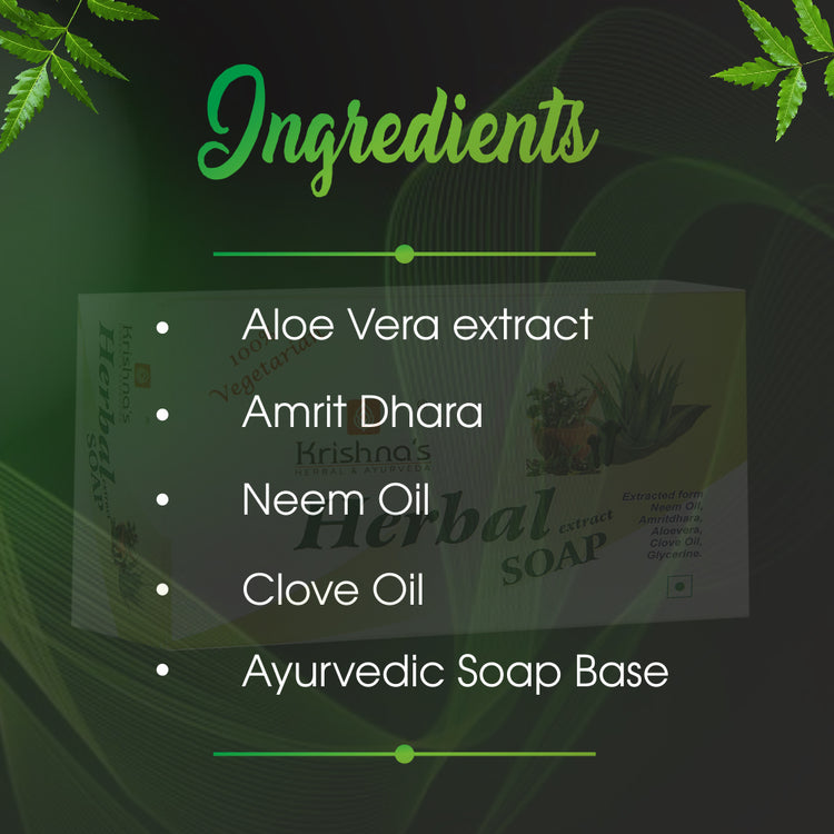 Krishna'S Herbal & Ayurveda Herbal Extract Soap 