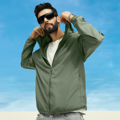 XYXX Ozone Polyester Parka Jacket - Sage Green