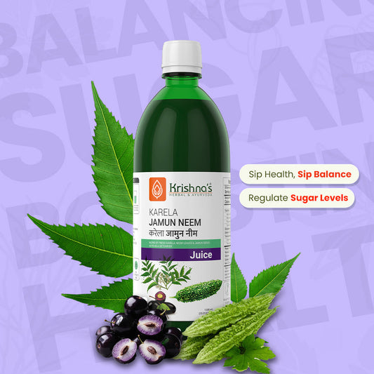 Krishna'S Herbal & Ayurveda Karela Jamun Neem Juice 