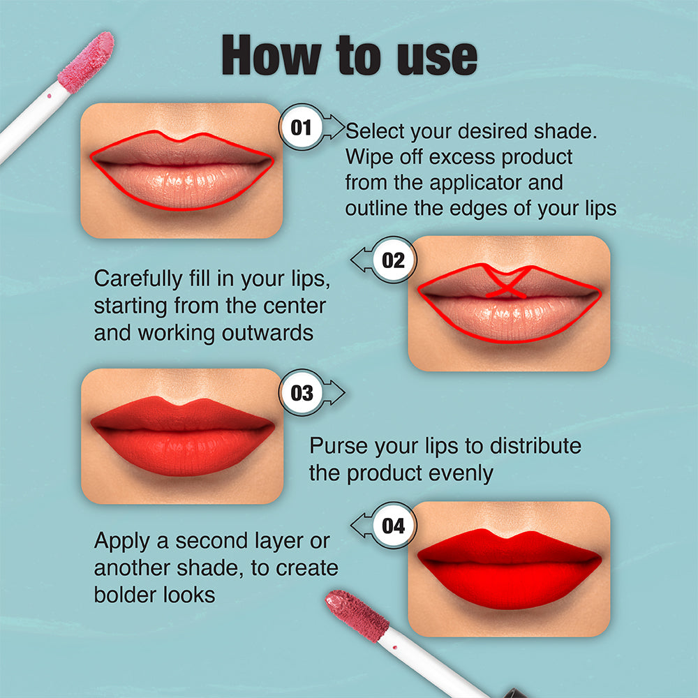 Dazller Cosmetics Lip colour Mini (Pack of 6)