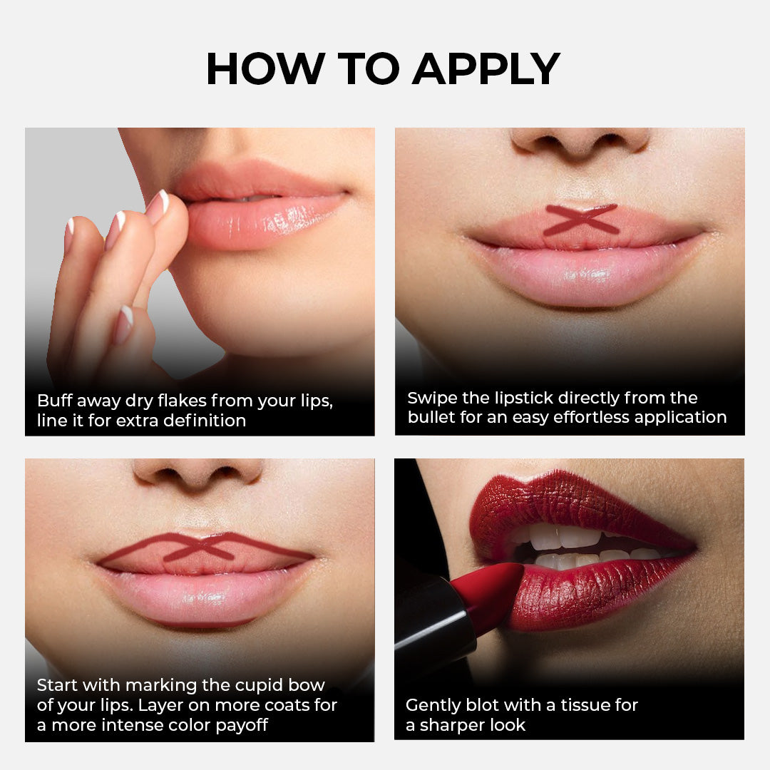 Soku Cosmetic Censored !! Creamy Matte Lipstick - Kiss Me Not