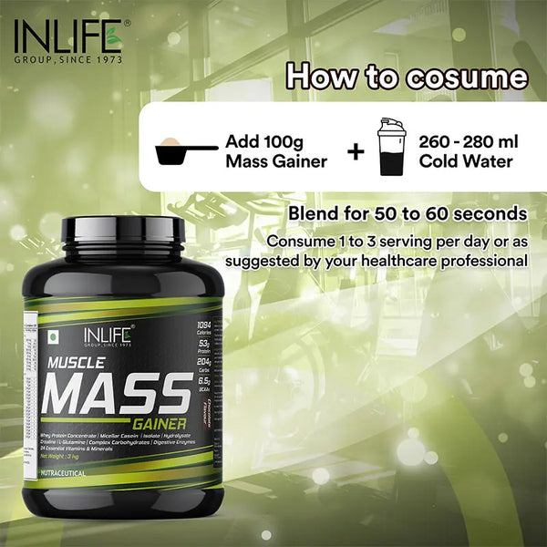 Inlife Muscle Mass Gainer Powder
