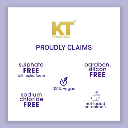 Kt Professional Hydra Soft Shampoo bottle with green tea leaves, showcasing its gentle, hydrating formula for all h - Image 6