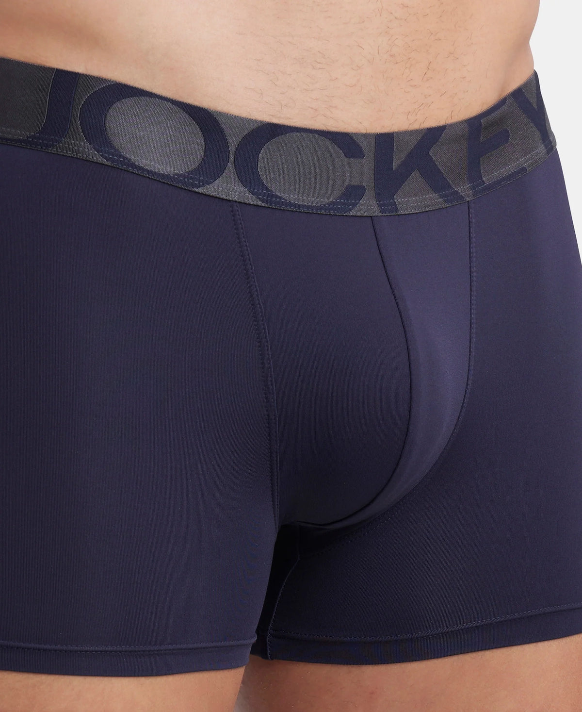 tactel microfiber elastane stretch solid trunk with moisture move properties ebony navy pack of 2 ic28
