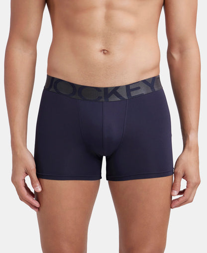 tactel microfiber elastane stretch solid trunk with moisture move properties ebony navy pack of 2 ic28