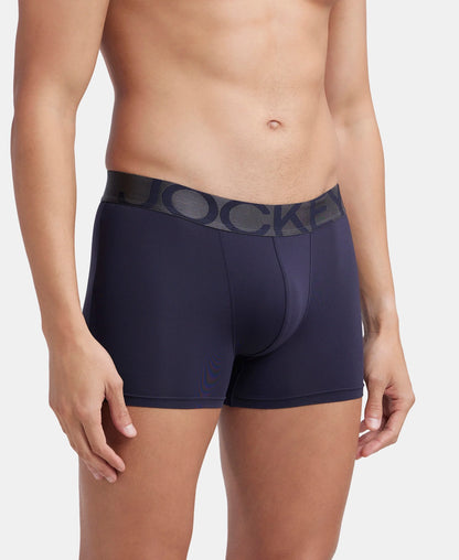 tactel microfiber elastane stretch solid trunk with moisture move properties ebony navy pack of 2 ic28