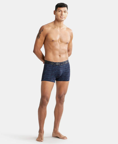tactel microfiber elastane printed trunk with moisture move properties true navy printed ic30