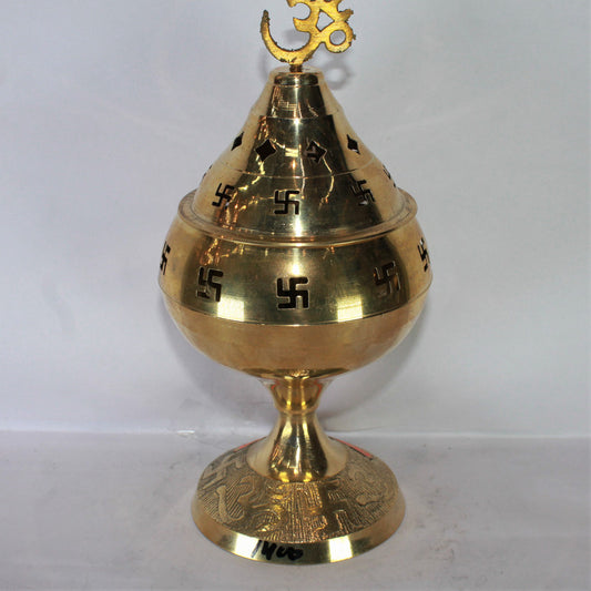 Brass Made Akhand Jyoti Diya 335g - PUSHMYCART