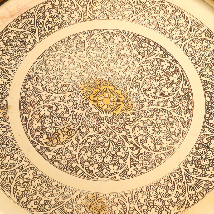 Brass Thali Embose 0.3kg - PUSHMYCART