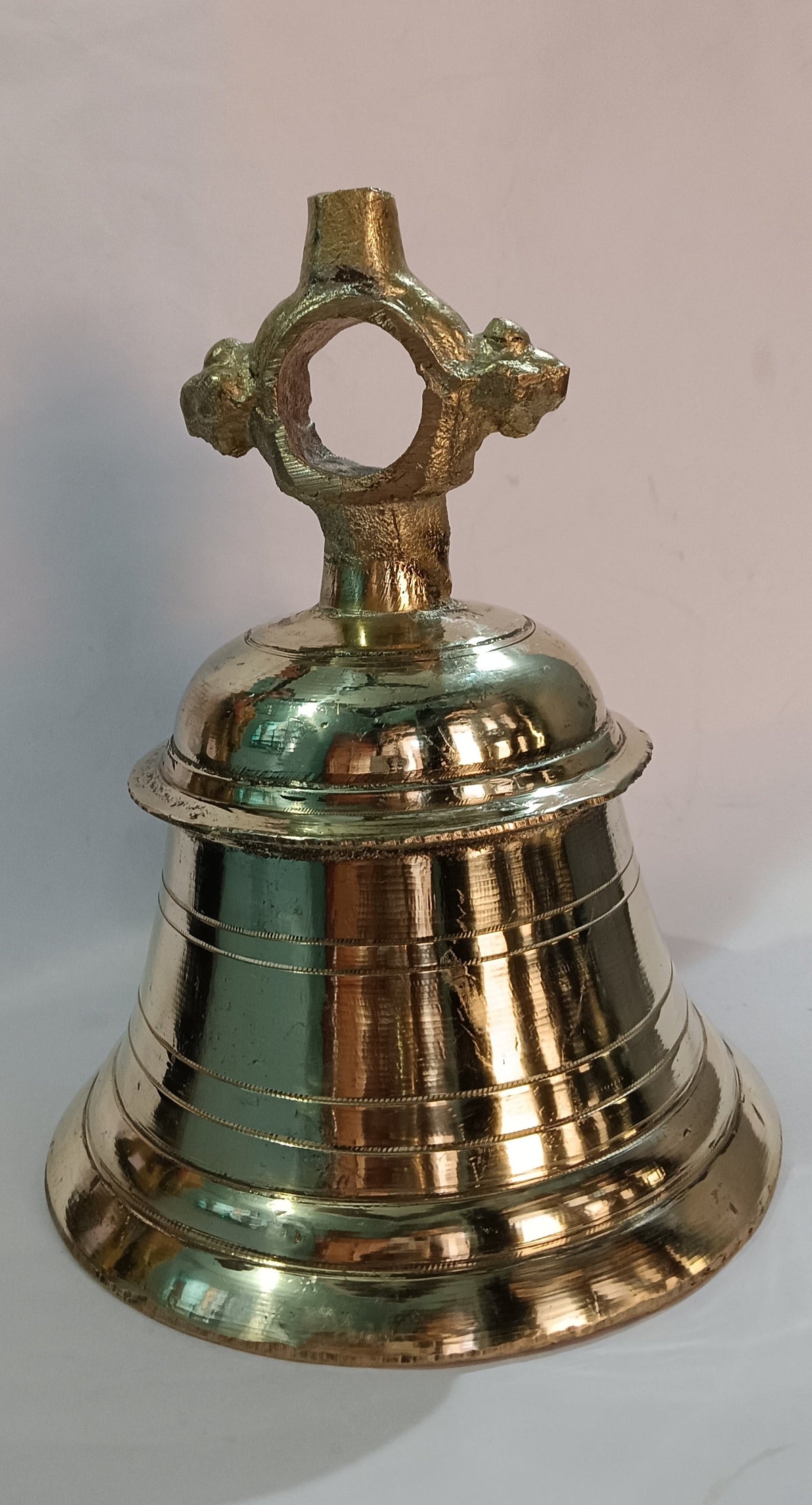 Brass Wall Hanging Bell Ghanta 4.0kg - PUSHMYCART