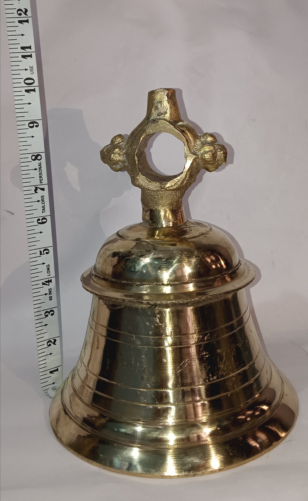 Brass Wall Hanging Bell Ghanta 4.0kg - PUSHMYCART