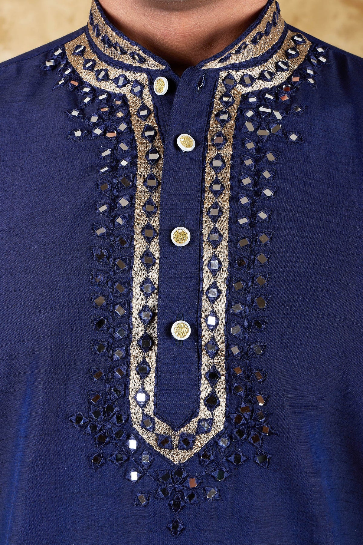 Veshbhoshaa Bluesaanchi Mirror Magic Blue Men'S Kurta Set - PUSHMYCART